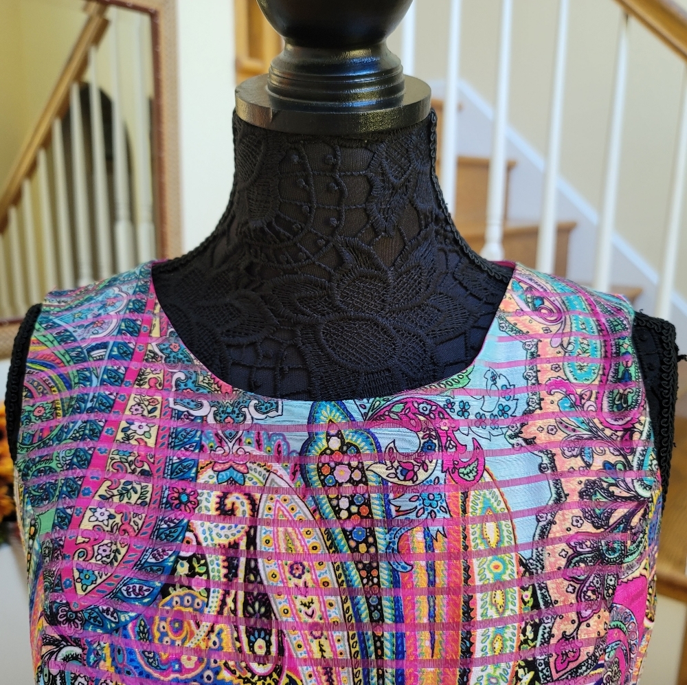 Multi-Colored & Patterned Dress - image 6